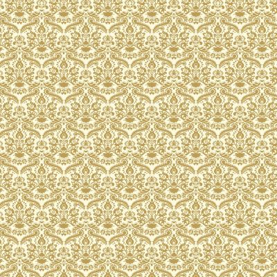 'Gold' Damask Wallpaper (A2 size)