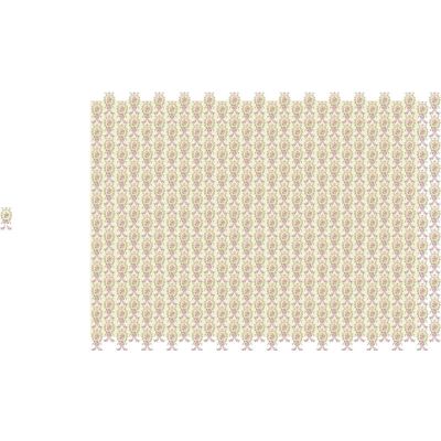 Cream Victorian Cameo Wallpaper (A2 size)        