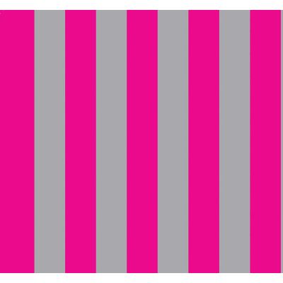 Bright Pink & 'Silver' Stripe Wallpaper                     
