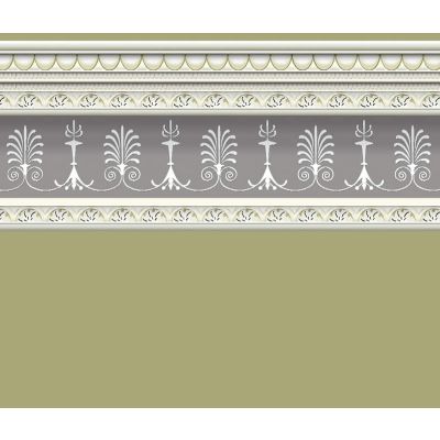Sage Wallpaper with Border (A2 size)