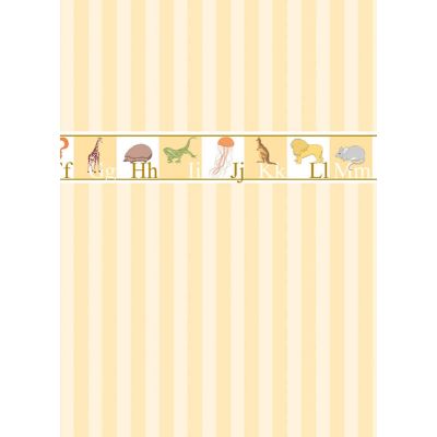 Yellow Stripe Wallpaper (A2 size)