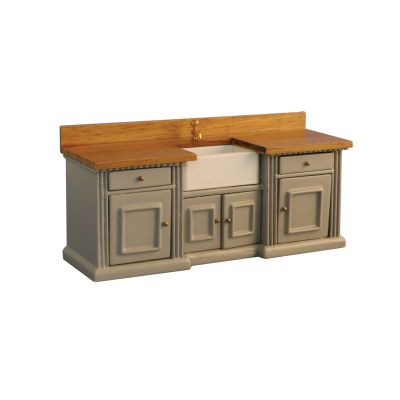 Grey/Pine Smallbone Sink Unit