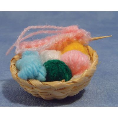 Knitting Set & Basket