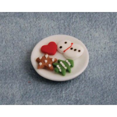 Christmas Cookies on Plate