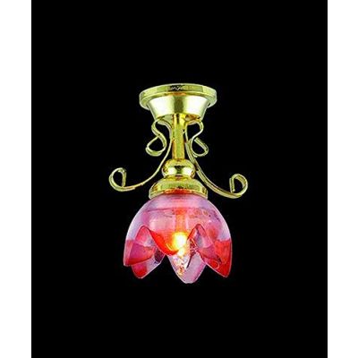 Lily Ceiling Light Red