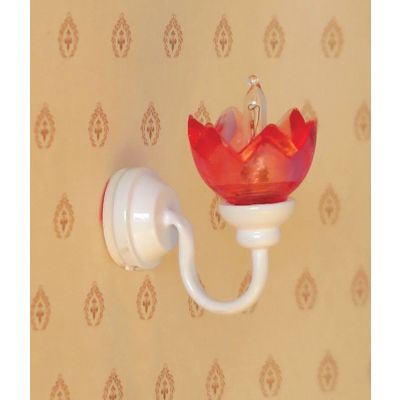 White Lily Wall Lamp Pink