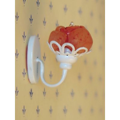 White Wall Lamp Pink Rose
