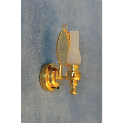 Brass Mirrored Wall Lamp LED (Battery)                       