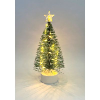 Christmas Tree with White Lights Battery