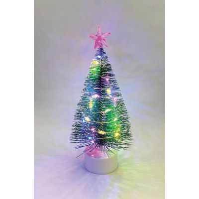 Christmas Tree with Coloured Lights Battery