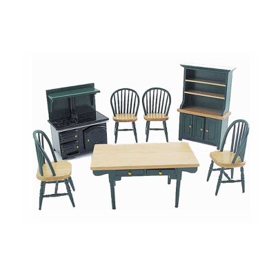 Green Kitchen Set