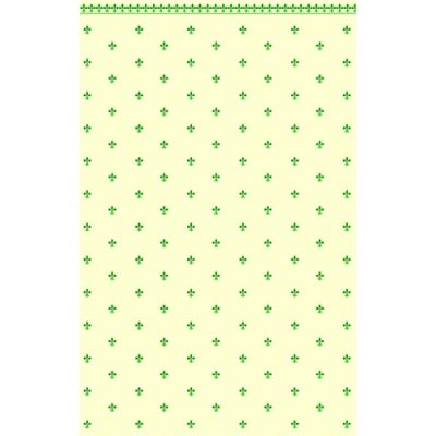 Green & Ivory Fleur de Lys Wallpaper