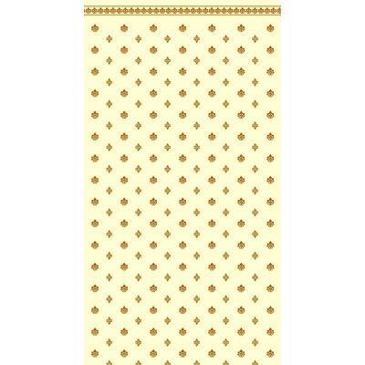 Gold & Ivory Garden Crest Wallpaper