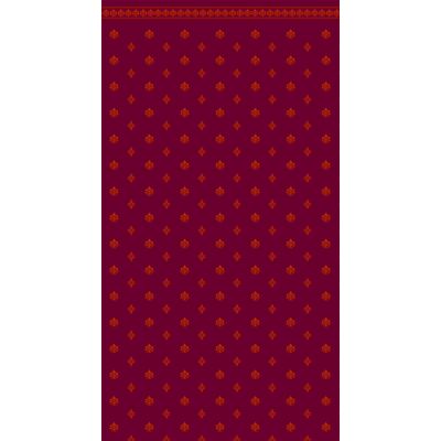 Burgundy & Ivory Garden Crest Wallpaper