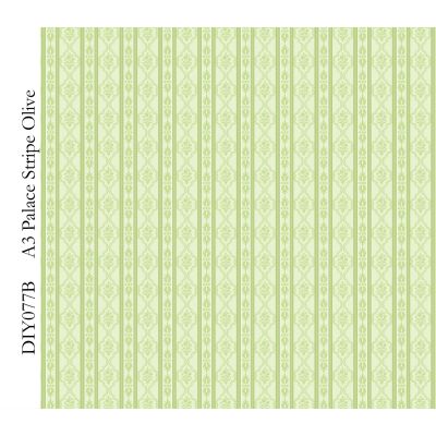 Olive Palace Stripe Wallpaper