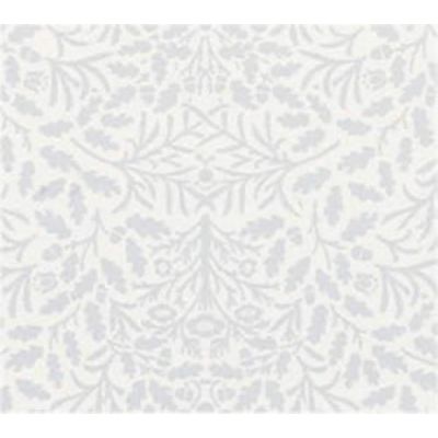 Blue on White Acorns Wallpaper
