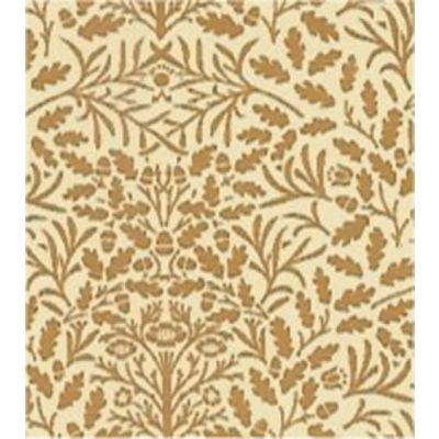 Brown on Cream Acorns Wallpaper