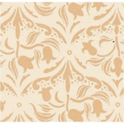 Ivory Tulip Arabesque Wallpaper