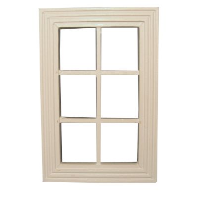6 Pane Window White