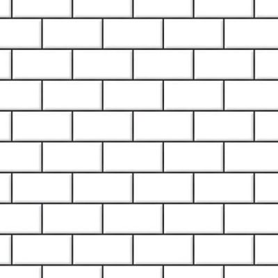 A3 Embossed white metro tiling, dark
