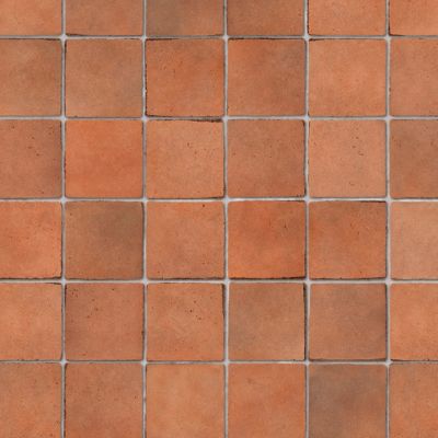 Embossed Terracotta small tiles, A3 card                