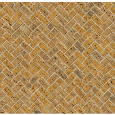 Embossed Yellow Brick Herringbone, A3 card