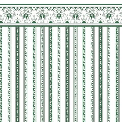 Regency Stripe Green A3 Wallpaper