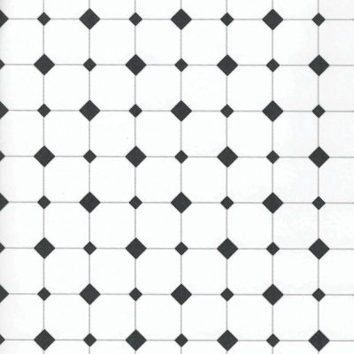 Diamond Tiles Black & White A3 Wallpaper