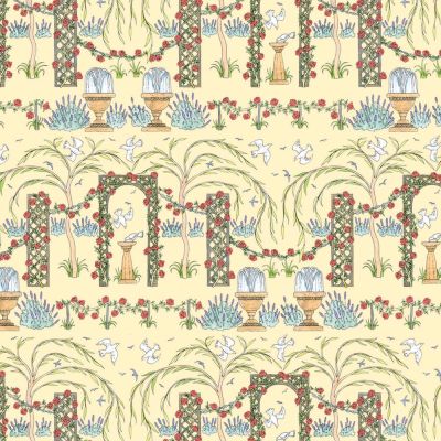 Rose Trellis A3 Wallpaper
