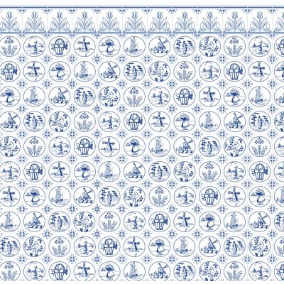 Compact Dutch Tile Embossed A3 Paper
