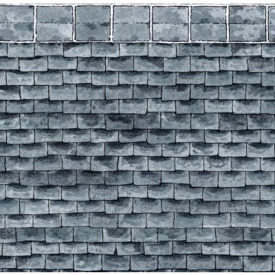 Grey Georgian Roof Tiles Embossed A3 Paper