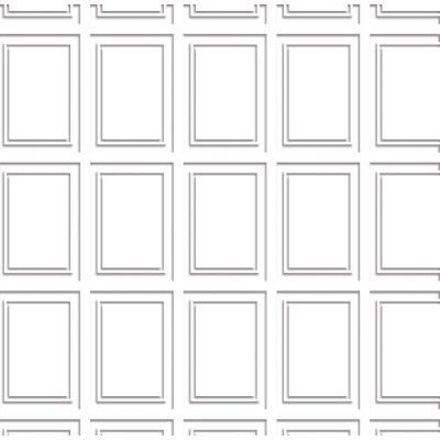 Anaglypta Panelling White Embossed A3 Card