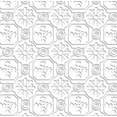 Anaglypta Botanical White Embossed A3 Card