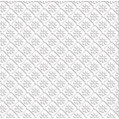 Anaglypta Flowers White Embossed A3 Card
