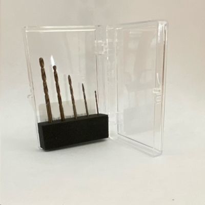 5pc HSS Cobalt Drill Set, Sizes: 1.0, 1.5, 2.0, 2.5 & 3mm