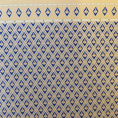 Sapphire Oak Leaf Wallpaper