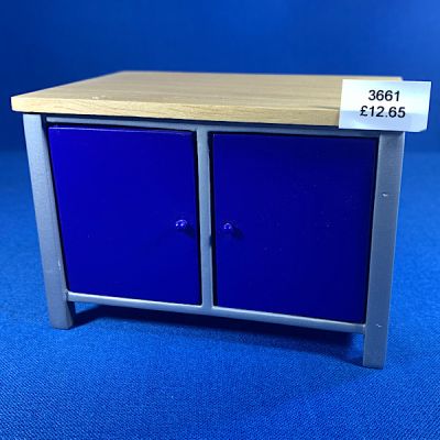 Blue Kitchen Island Unit