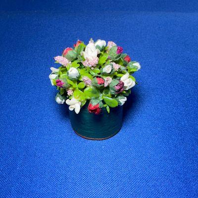 Flowers in Pot  2" Handmade in UK