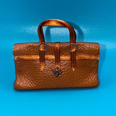 Travel Bag Tan (6cm) Handmade in UK