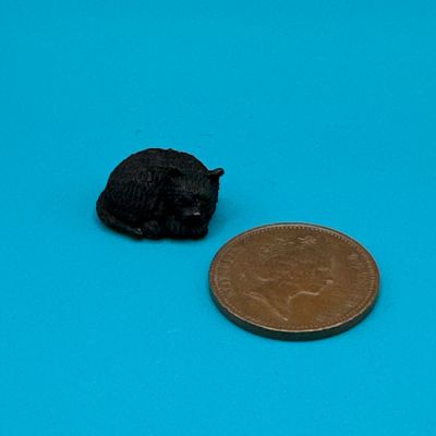 Sleeping Black Cat 1/24th