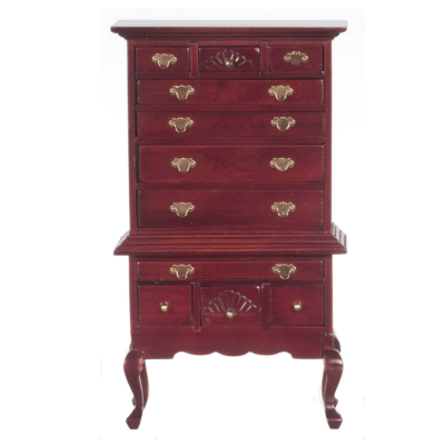 Queen Anne Hi-Boy Mahogany