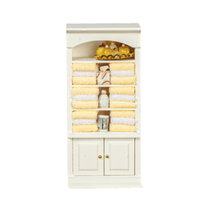 Bathroom Cupboard with Accessories Yellow