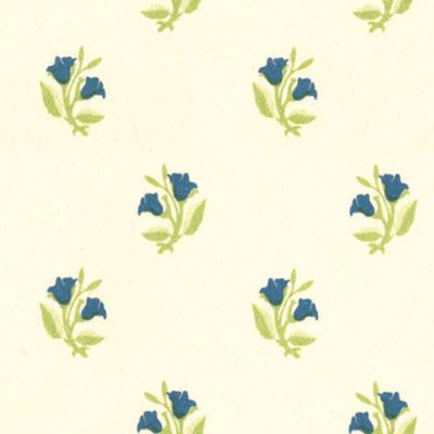 Rosebud Blue Wallpaper