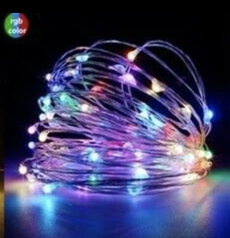 Coloured battery lights on sale