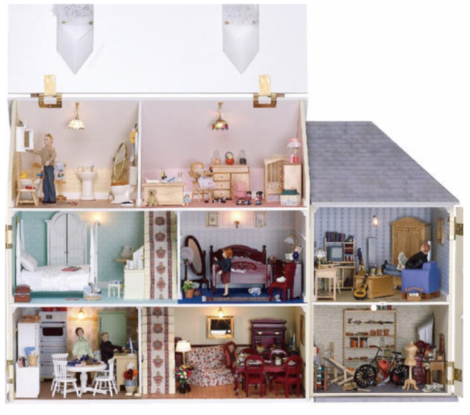 Springwood Cottage undecorated kit .Includes UK delivery. Dollshouse Mania